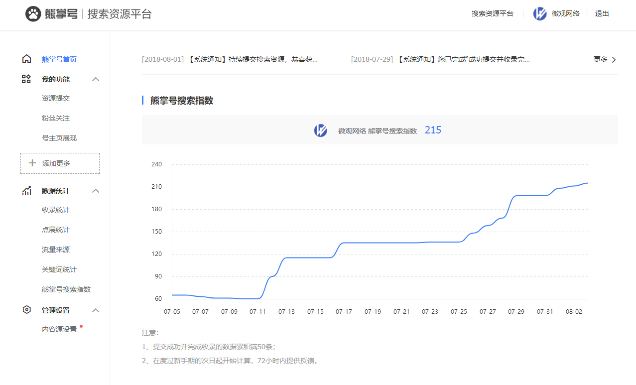 微观网络熊掌号